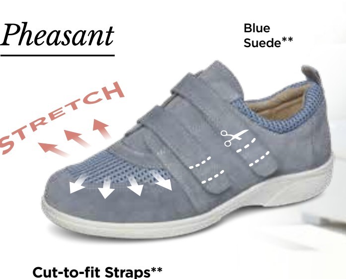 DB Shoes - Pheasant - Soft Suede - Blue